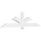 Ekena Millwork Redmond Architectural Grade PVC Gable Bracket, 96"W x 24"H x 2"D x 6"F, 6/12 Pitch GBP096X24X0206RED00 - alternate 1
